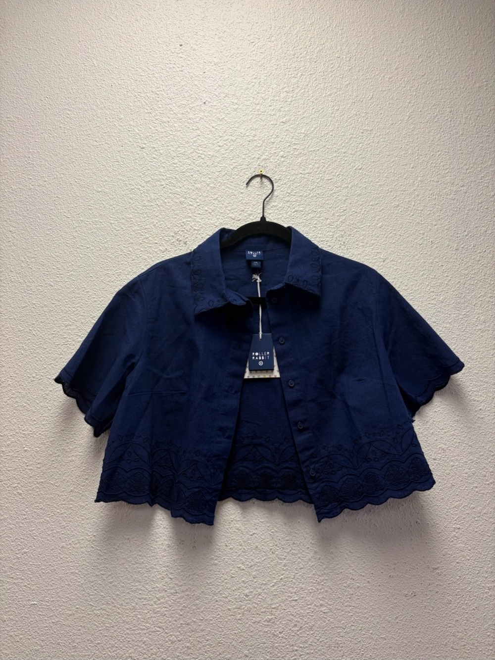 Women's Cropped Button-Down Shirt Size XXS & XS Available #705-706